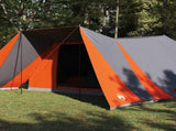 Tipi Tent with Roof Grey and Orange 660 x 456 x 200 cm Taffeta 42000977