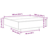 Coffee Table Artisan Oak 100 x 100 x 31 cm Engineered Wood 863007