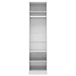 ZNTS Wardrobe High Gloss White 50x50x200 cm Engineered Wood 800240