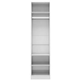 ZNTS Wardrobe High Gloss White 50x50x200 cm Engineered Wood 800240