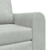 Sofa Bed Light Grey 98 x 71 x 83 cm Velvet 4106666