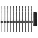 Fence with Post Grey 0.4 x 25 m Steel 3336841