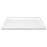 Rectangular ABS Shower Base Tray White 80x110 cm 148909