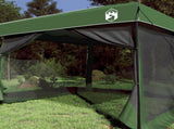 Camping Tent Set Folding 2 pcs Green Taffeta and Fabric 3337174