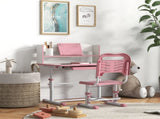 Height Adjustable Kids Study Table and Chair Set, with Drawer, Storage Shelf, 80 x 54.5 x 104 cm, T3398P379037
