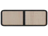 Headboard with Headboard Black 120 x 55 x 3 cm Rattan 42011569