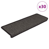 Stair Mats Self-adhesive Sisal-Look 30 pcs 65x21x4 cm Anthracite 3365885