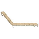 Sunlounger Cushion GEMERT 100% Polyester Beige 200 x 70 x 3 cm 948542