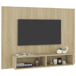 Wall TV Cabinet Sonoma Oak 120x23.5x90 cm Engineered Wood 808272