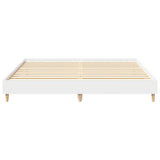 Bed Frame without Mattress White 160x200cm Engineered Wood 3329030