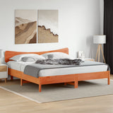 Headboard Wax Brown 180 cm Solid Wood Pine 844768