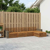 Outdoor Sofa Set 5 pcs Natural Solid Acacia Wood 3383247