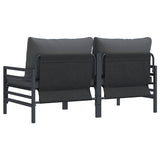 Outdoor Furniture 2 Piece Anthracite 80 x 80 x 71 cm Steel 42009984