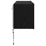 TV Wall Cabinet Black Oak 100 x 35 x 41 cm Engineered Wood 886252