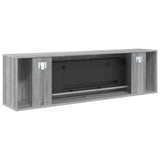 Electric Fireplace Grey Sonoma 155 x 30 x 44 cm Engineered wood 8021020