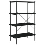 4-Tier Shelving Unit Black 80x40x130 cm 336343