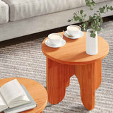 Coffee Table 2 pcs Wax Brown Solid Pine wood 873555