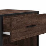 Shoe Rack Brown Oak 48x38x97.5 cm Engineered Wood 849213