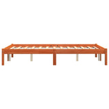 Bed Frame without Mattress Wax Brown 120x200 cm Solid Wood Pine 844854