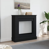 ZNTS Fireplace Surround Black 90x30x90 cm Engineered Wood 854590