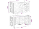 Air Conditioner Cover Anthracite 110 x 50 x 80 cm Steel 8014110