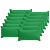 Cushion Cover 12 pcs HOUTEN Green 40 x 80 cm Polyester 918297