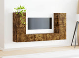 TV Cabinet Set 6 pcs Smoked Oak Engineered Wood 3409110