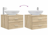 Bathroom Furniture Set 3 pcs Sonoma Oak 49.5 x 44.5 x 65 cm 3405893