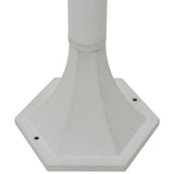 Garden Post Lights 6 pcs E27 110 cm Aluminium White 44215