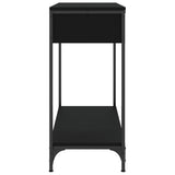 Console Table Black 75x34.5x75 cm Engineered Wood 834165