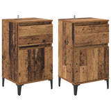 Bedside Cabinet 2 pcs Old Wood 40 x 35 x 70 cm Engineered Wood 881252
