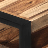 321551 TV Cabinet 120x35x45 cm Solid Wood with Honey Finish