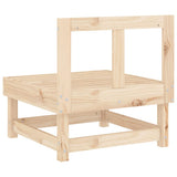 Garden Middle Sofas 2 pcs Solid Wood Pine 825401