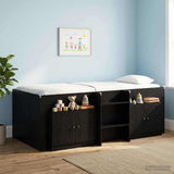 Bed Cabinet 2 pcs Black Oak 66 x 35 x 48 cm Engineered Wood 893716