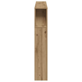 LED Headboard Artisan Oak 160x18,5x103,5 cm Engineered Wood 857689