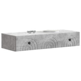 Wall-Mounted Side Table Concrete Grey 87.5 x 34.5 x 17 cm 898158