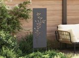 Garden Privacy Screen Anthracite 32 x 140 cm Cold-rolled steel 876254