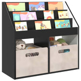 Kids Bookshelf Black 72.5 x 29.5 x 69 cm Engineered Wood 892380