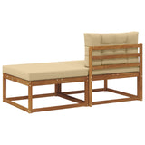 Sectional Sofa Units with Cushion 2 Piece Natural 900550
