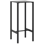 ZNTS Bar Table Black 50x50x110 cm Powder-coated Steel 4009267