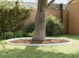 Lawn Edging 20 pcs 100 x 15 cm Steel White 8008551