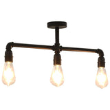281628 Ceiling Lamp Black 3 x E27 Bulbs