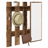 Wall-Mounted Coat Rack Wall-mounted Old Wood 100 x 10 x 100 cm 874513