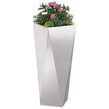 Planter Silver 30 x 30 x 75 cm Stainless Steel 883774