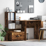 Drawer Cabinet with Wheel Smoked Oak 55 x 45 x 31 cm 869310
