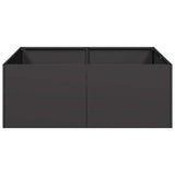 Planter Black 80x80x30 cm Steel 860801