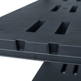 Storage Shelf Racks 2 pcs Black 220 kg 90x40x138 cm Plastic 276262