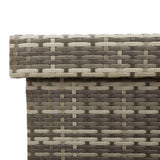 Garden Storage Box with Wheels Grey 110x55x73 cm Poly Rattan 4103828