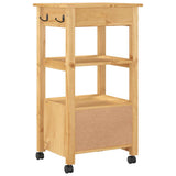 Kitchen Trolley MONZA 48x40x88.5 cm Solid Wood Pine 376085