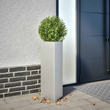 Garden Planter Triangular 30x26x75 cm Galvanized Steel 851153